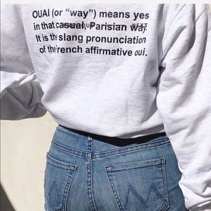 Ouai sweatshirt small